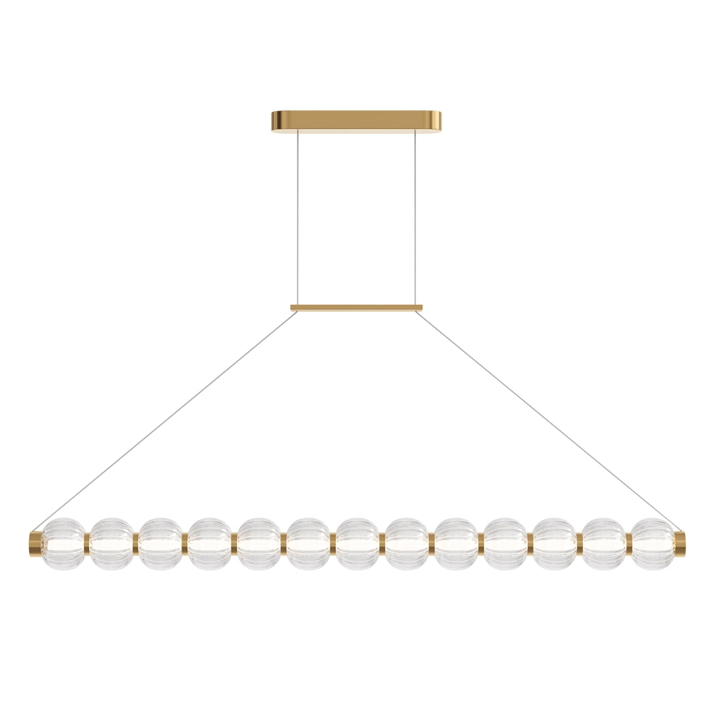 Lustră LED suspendată aurie 110 cm Maytoni Amulet Gold