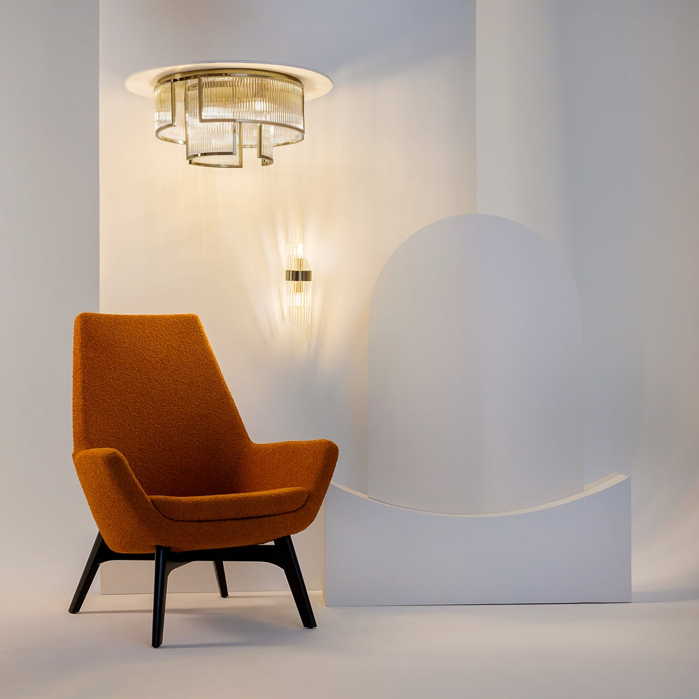 Plafonieră Maytoni Frame cu 9 Becuri, Auriu