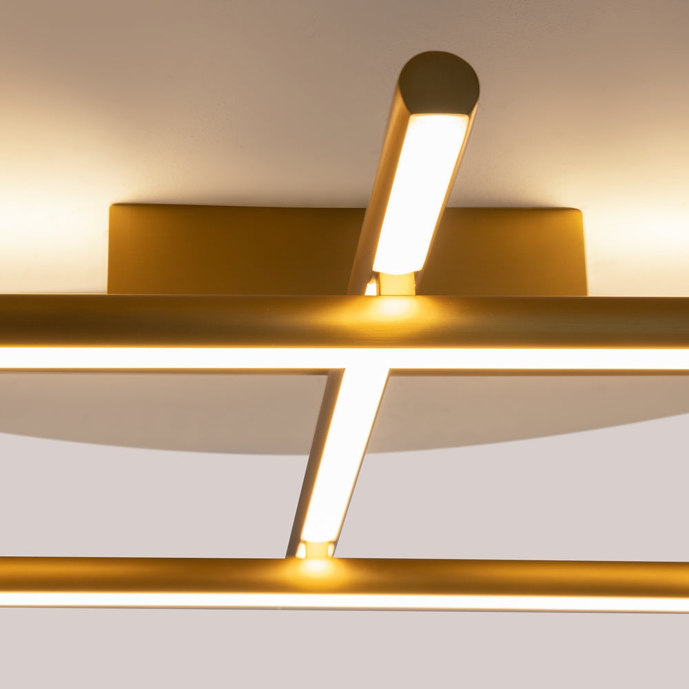 Plafonieră Maytoni Radiance: Eleganță Modernă, Auriu Satinat