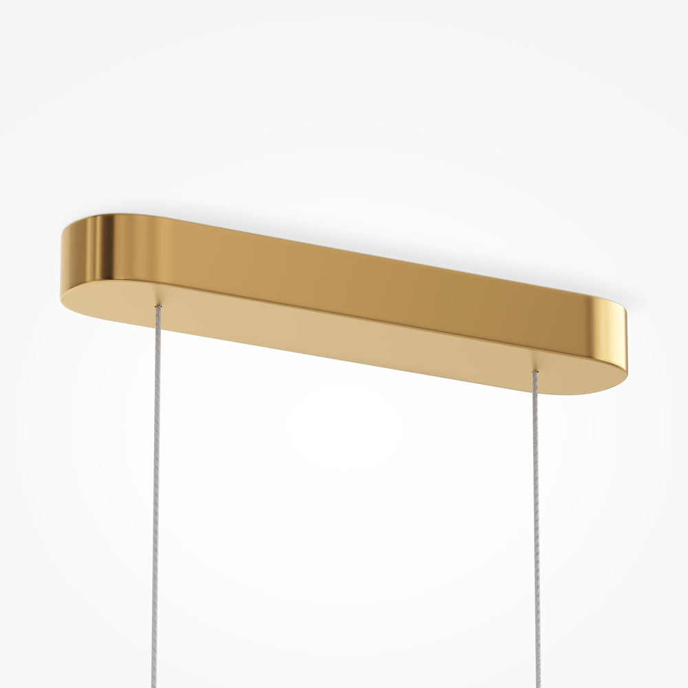Lustră LED suspendată aurie 110 cm Maytoni Amulet Gold