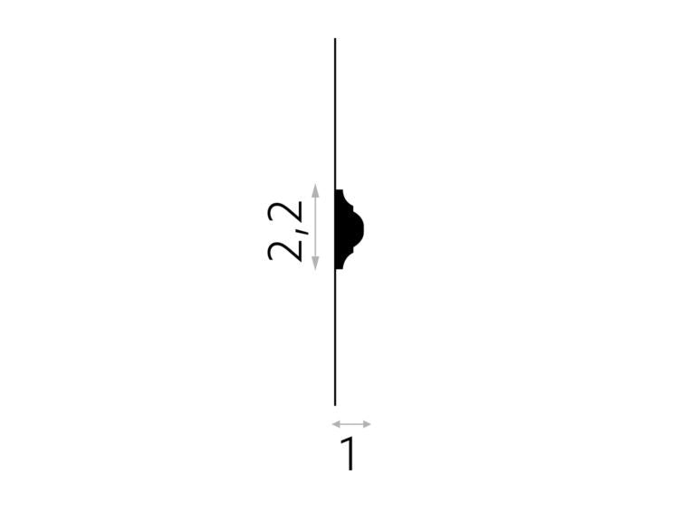 BRAU POLIMER RIGID MD003 - 200 X 2.2 X 1 CM - Decorevo