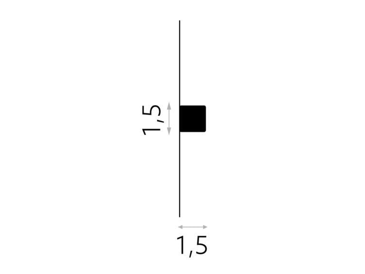 BRAU POLIMER RIGID MD010 - 200 X 1.5 X 1.5 cm - Decorevo