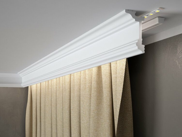 CORNISA POLIMER RIGID MD137 - 200 x 9.6 x 5.5 cm - Decorevo