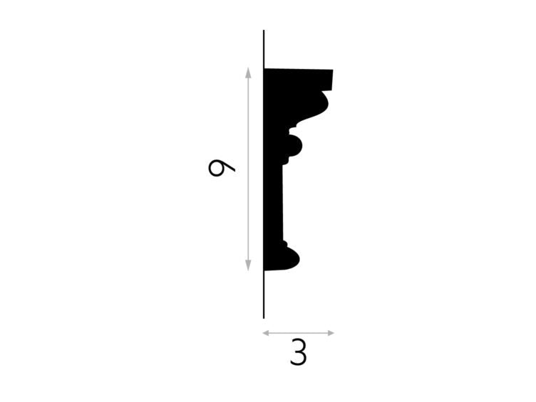 BRAU POLIURETAN MDD305 - 200 X 9 X 3 CM - Decorevo