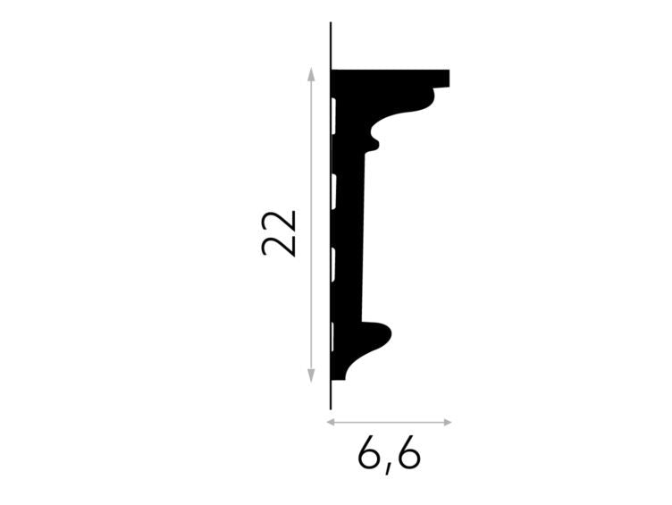 BRAU POLIURETAN MDD315 - 200 X 22 X 6.6 CM - Decorevo