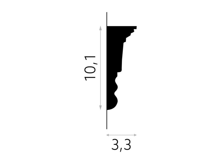 BRAU POLIURETAN MDD334 - 200 X 10.1 X 3.3 CM - Decorevo