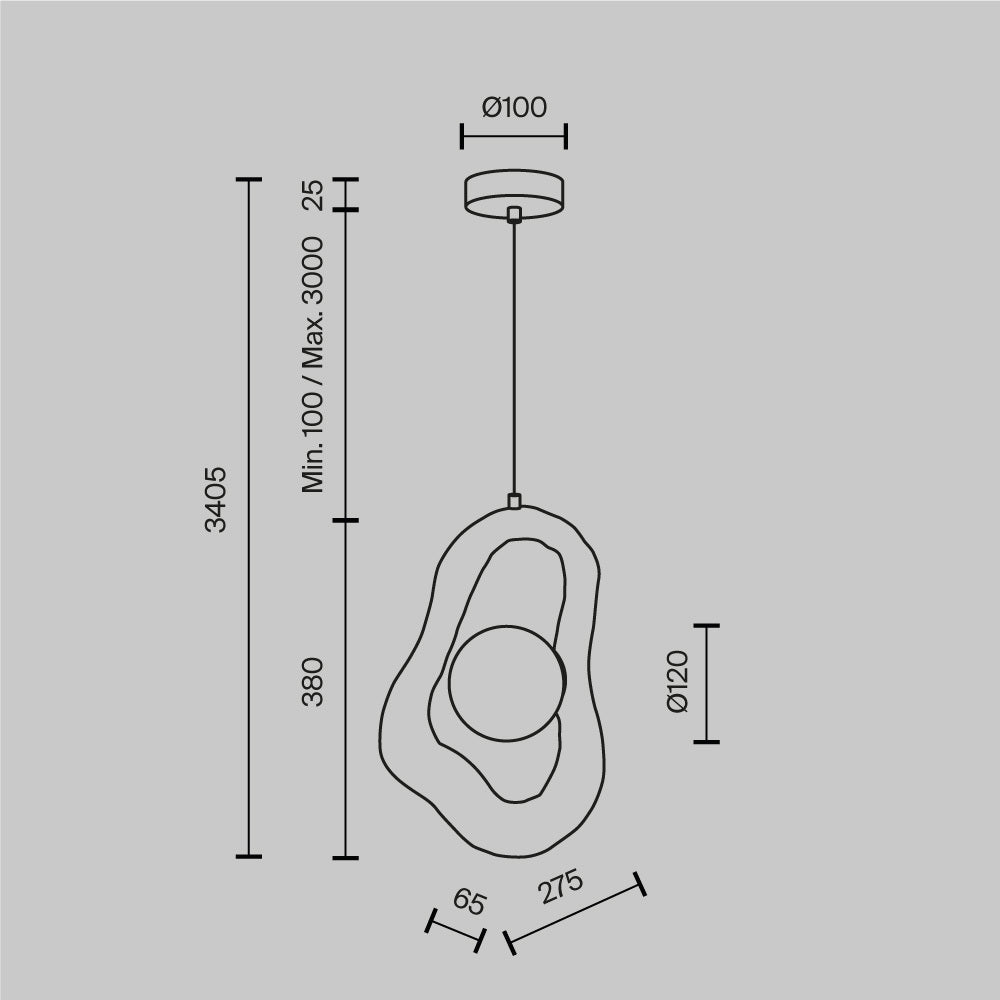 Pendul Maytoni Opus: Forme Organice