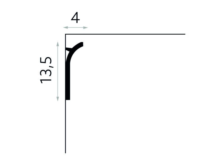 PROFIL BANDA LED QS011L - 200 x 13.5 x 4 cm - Decorevo