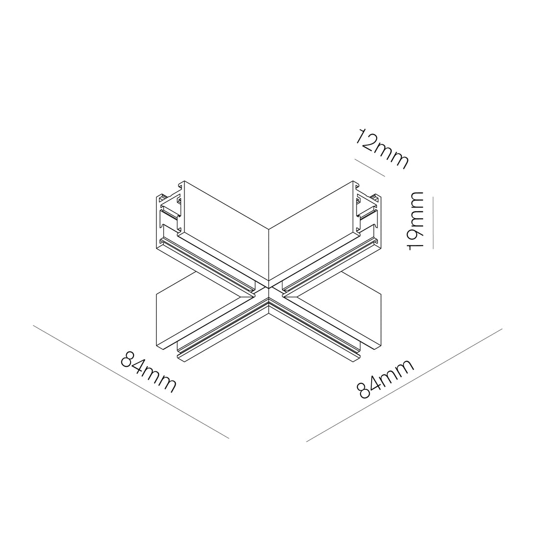Conector X pentru șină aplicată 48V