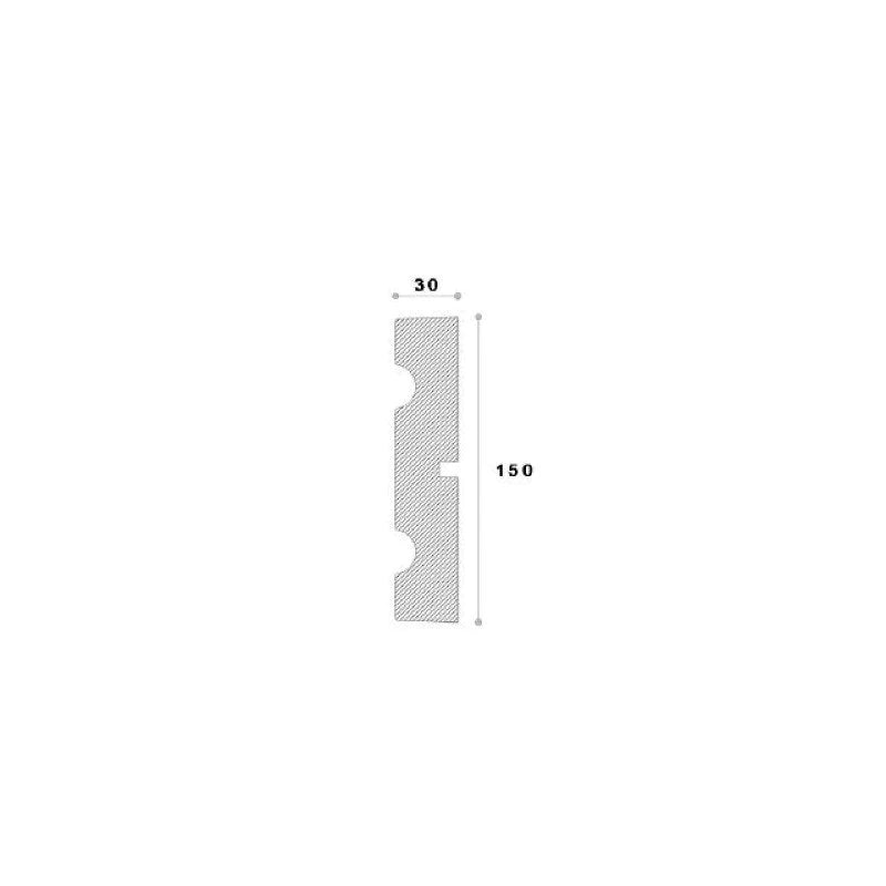 BRAU DECORATIV POLISTIREN REMA22 150X30X2000 - Decorevo