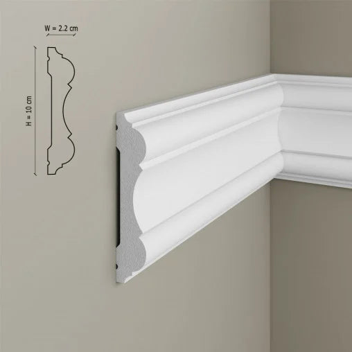 Brau decorativ din polimer rigid B14 - 10.1x2.2x200 cm - Decorevo