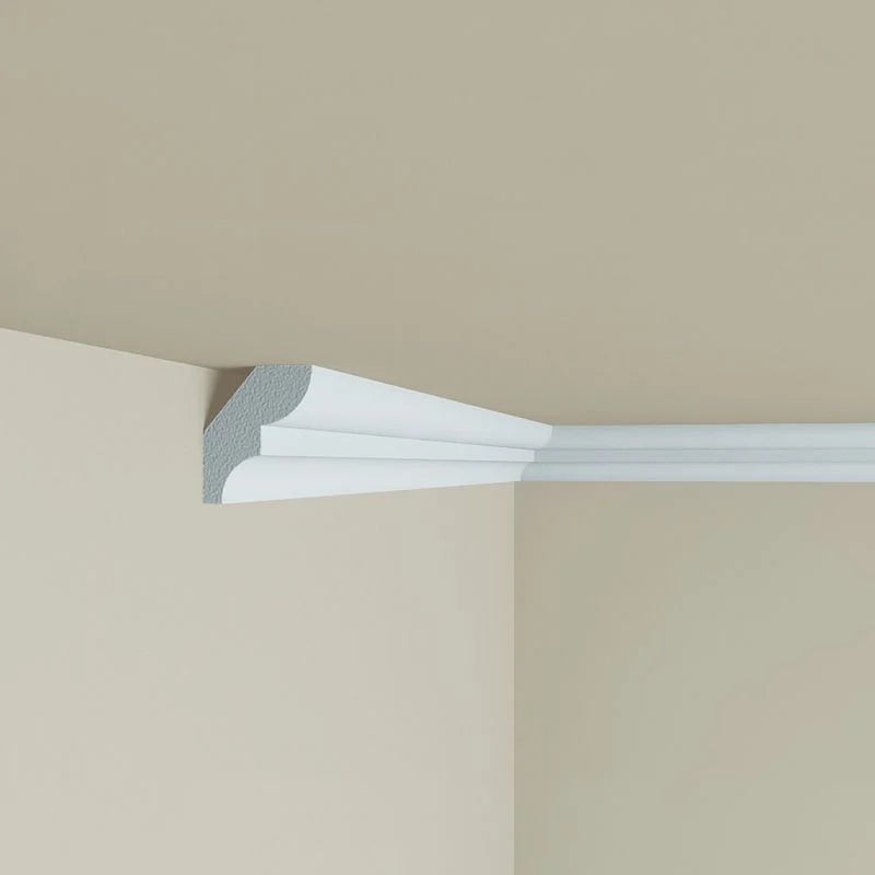 Cornisa decorativa din polimer rigid C3 - 2.8x2.8x200 cm - Decorevo