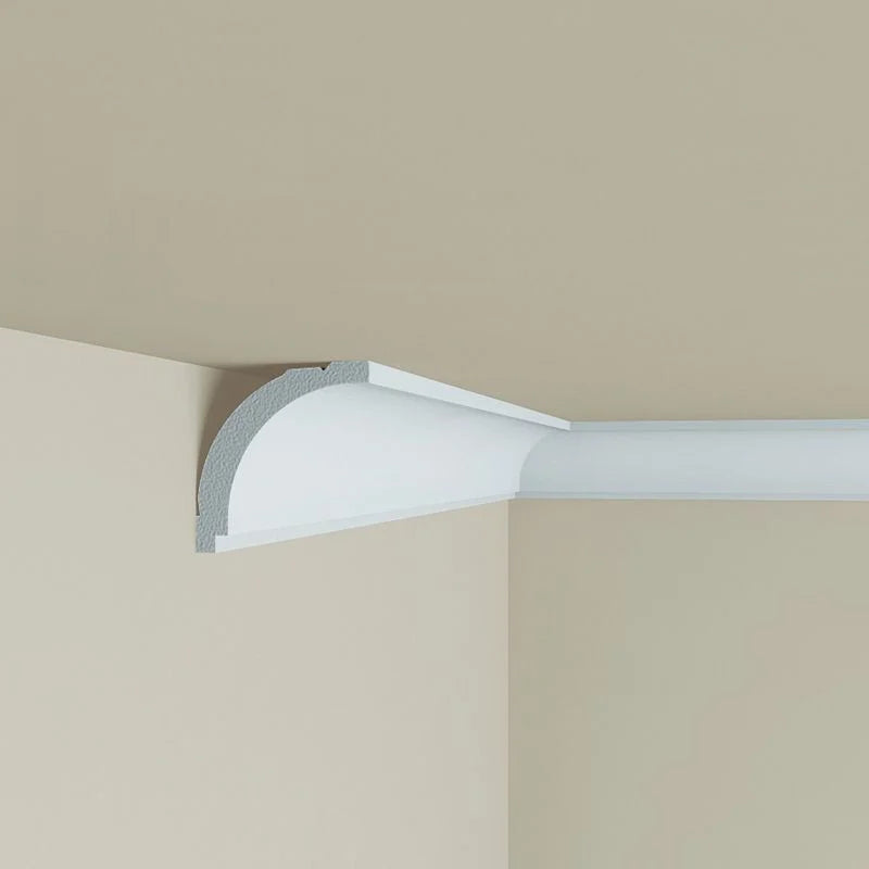 Cornisa decorativa din polimer rigid C4 - 5x5x200 cm - Decorevo