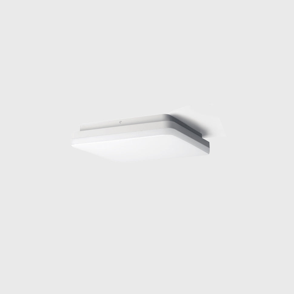 Plafonieră LED aplicată FLAT S1 – 210x210mm, IP54, putere și CCT reglabile - Decorevo