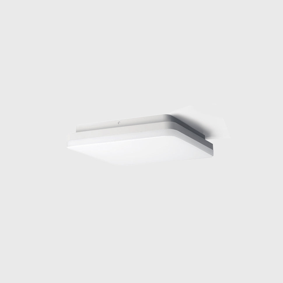 Plafonieră LED aplicată FLAT S2 – 260x260mm, IP54, putere și CCT reglabile