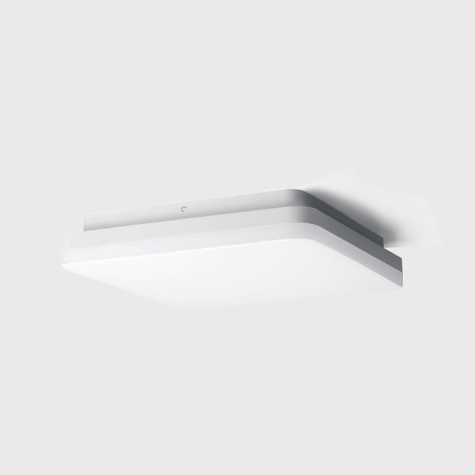 Plafonieră LED aplicată FLAT S3 – 400x400mm, IP54, putere și CCT reglabile