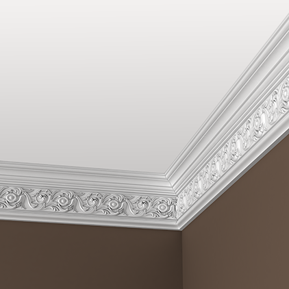 Cornisa din poliuretan 1.50.128 - 14.4x6.6x200 cm - imagine 2