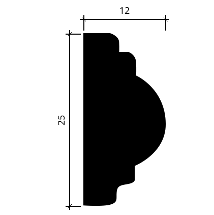 Coltar din poliuretan 1.52.286 - 19.9x19.9x1.2 cm - imagine 2