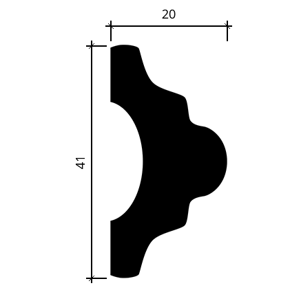 Coltar din poliuretan 1.52.287 - 30x30x2 cm - imagine 2