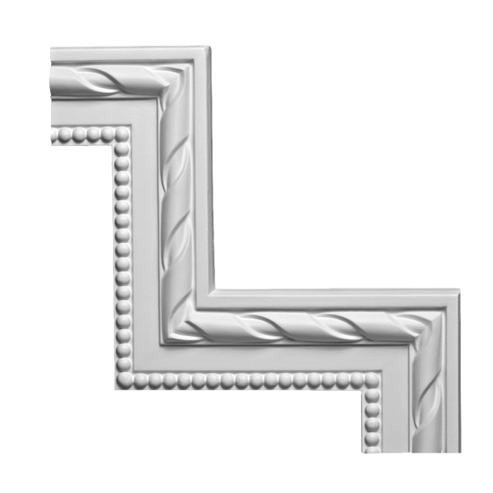 Coltar din poliuretan 1.52.294 - 26.1x26.1x1.8 cm - Decorevo