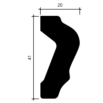 Coltar din poliuretan 1.52.375 - 32.1x31.8x2.3 cm - imagine 2