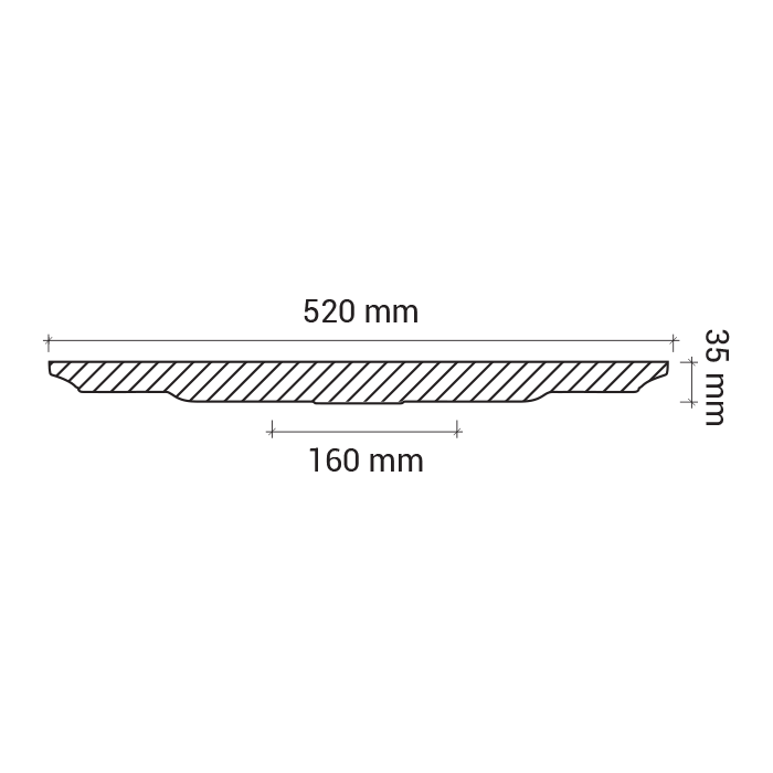 Rozeta din poliuretan 1.56.002 - Ø 52 cm - imagine 3