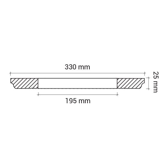 Rozeta din poliuretan 1.56.006 - Ø 33 cm - imagine 3