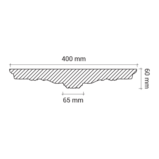 Rozeta din poliuretan 1.56.007 - Ø 40 cm - imagine 3