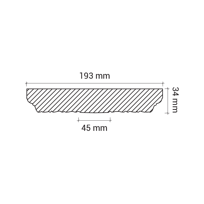 Rozeta din poliuretan 1.56.010 - Ø 19.3 cm - imagine 3