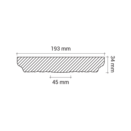 Rozeta din poliuretan 1.56.010 - Ø 19.3 cm - imagine 3