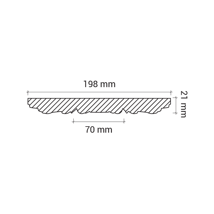 Rozeta din poliuretan 1.56.011 - Ø 19.5 cm - imagine 3