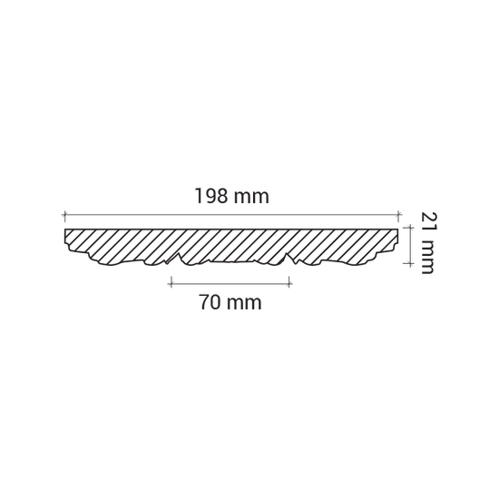 Rozeta din poliuretan 1.56.011 - Ø 19.5 cm - imagine 3