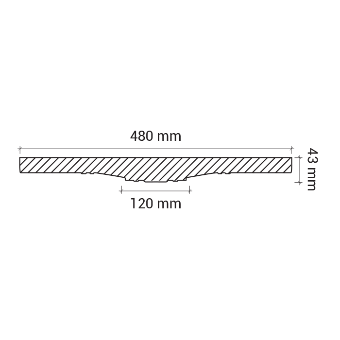 Rozeta din poliuretan 1.56.016 - Ø 48 cm - imagine 3