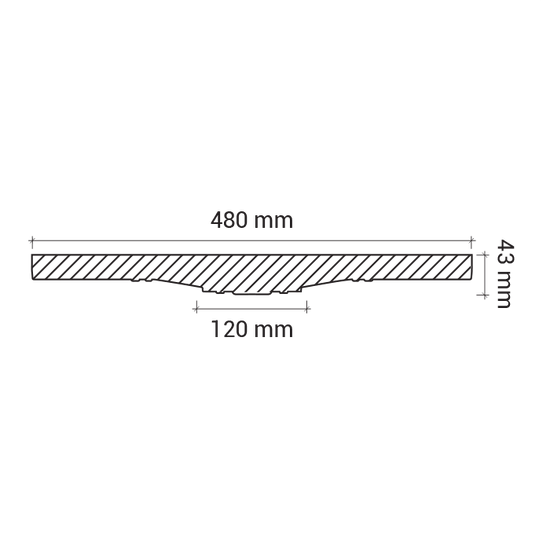 Rozeta din poliuretan 1.56.016 - Ø 48 cm - imagine 3