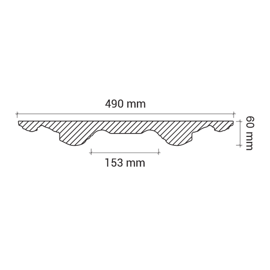 Rozeta din poliuretan 1.56.021 - Ø 48.7 cm - imagine 3