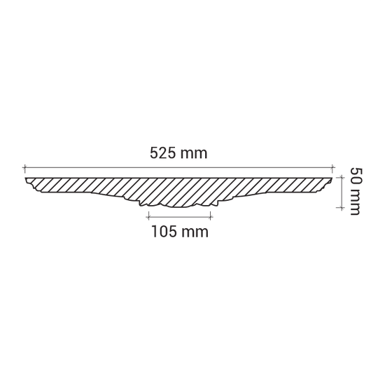 Rozeta din poliuretan 1.56.022 - Ø 52.3 cm - imagine 3