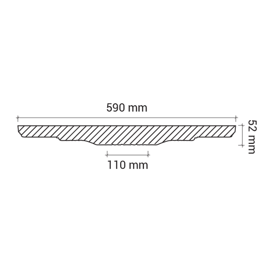 Rozeta din poliuretan 1.56.023 - Ø 58.9 cm - imagine 3