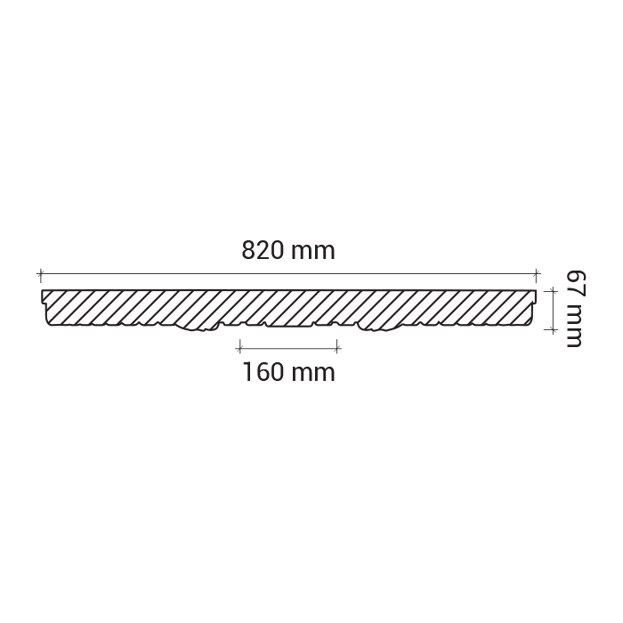 Rozeta din poliuretan 1.56.025 - Ø 81.9 cm - imagine 3