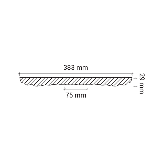 Rozeta din poliuretan 1.56.027 - Ø 38.2 cm - imagine 3