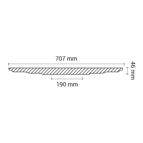 Rozeta din poliuretan 1.56.040 - Ø 70.5 cm - imagine 3