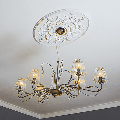 Rozeta ovala din poliuretan 1.56.041 - 78.5x54.4 cm - imagine 2