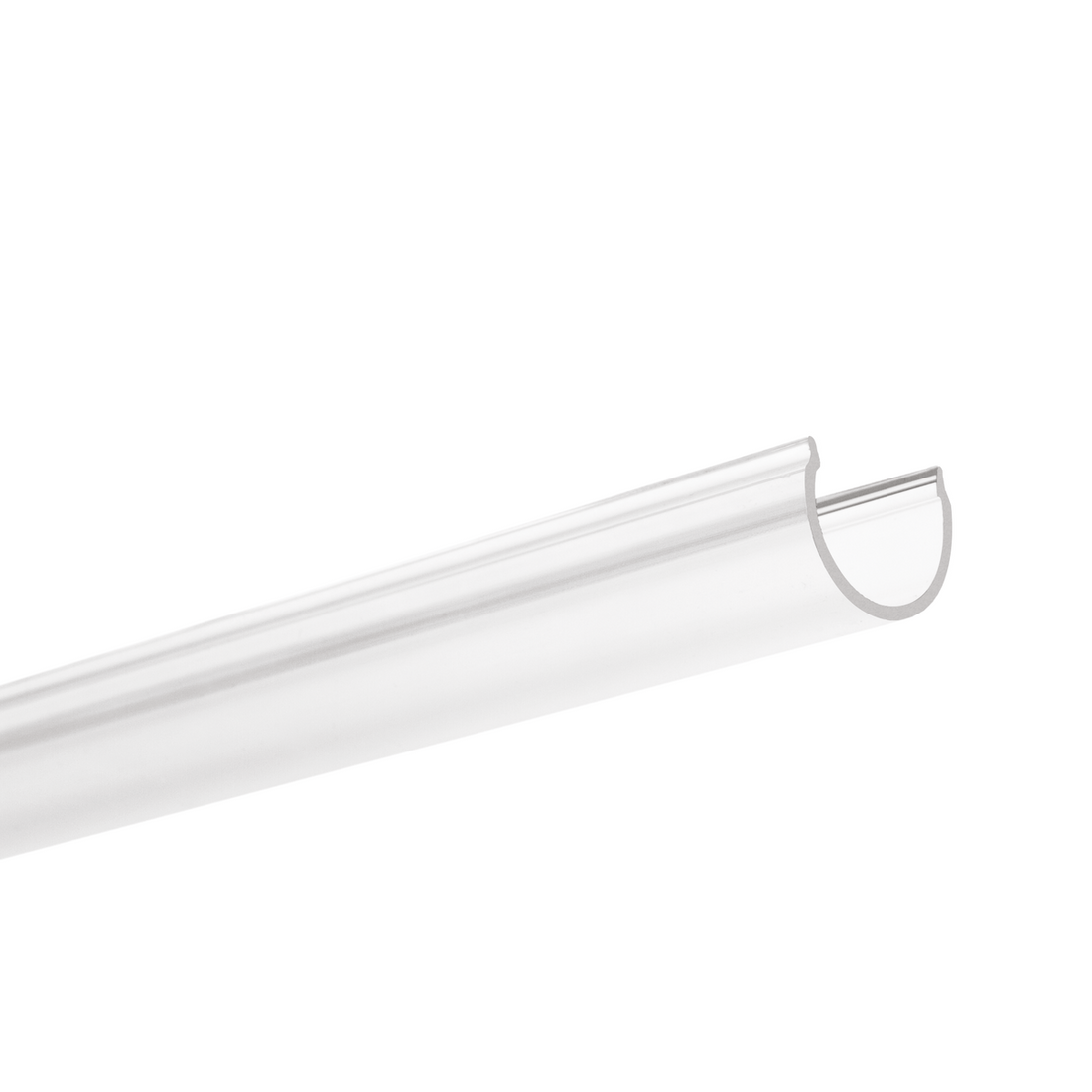 Difuzor G-22R transparent pentru profil aluminiu bandă LED