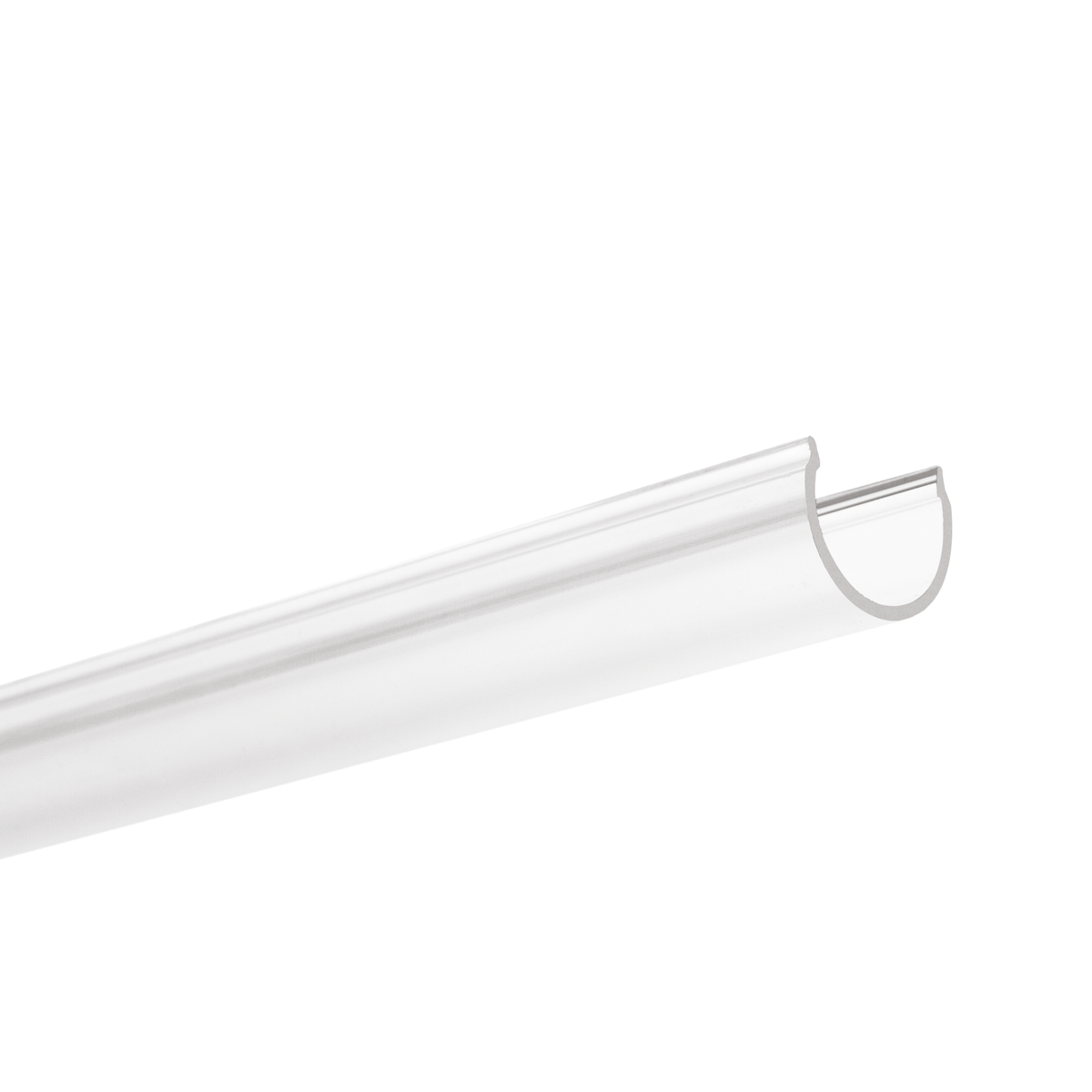 Difuzor G-22R transparent pentru profil aluminiu bandă LED