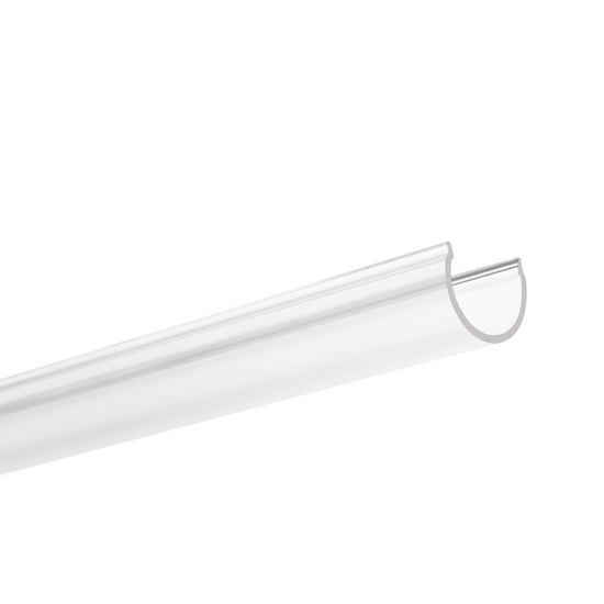 Difuzor G-22R transparent pentru profil aluminiu bandă LED