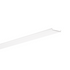 Difuzor LIGER-22 satinat pentru profil aluminiu bandă LED