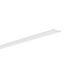 Difuzor LIGER-16 satinat pentru profil aluminiu bandă LED