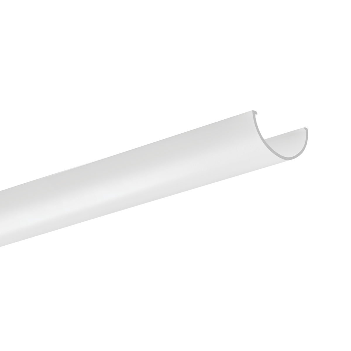 Difuzor JAZ-DUO-27R satinat pentru profil aluminiu bandă LED