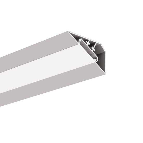 Profil aluminiu bandă LED LOC-30, argintiu anodizat