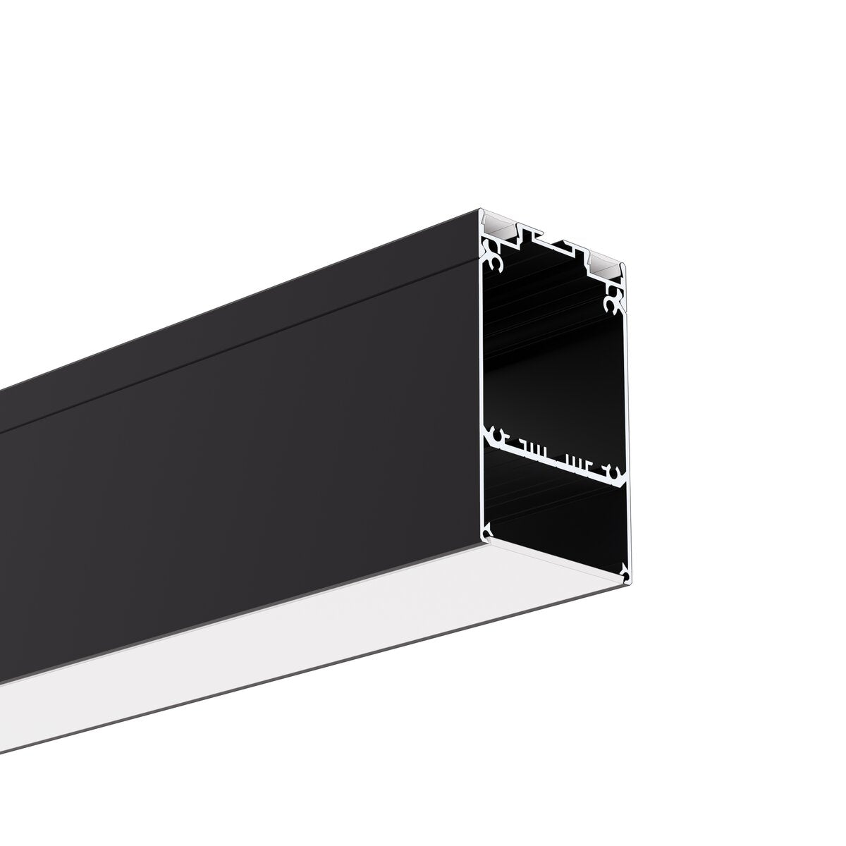 Profil aluminiu bandă LED DES, negru anodizat