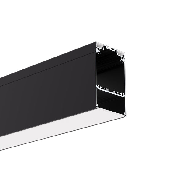 Profil aluminiu bandă LED DES, negru anodizat